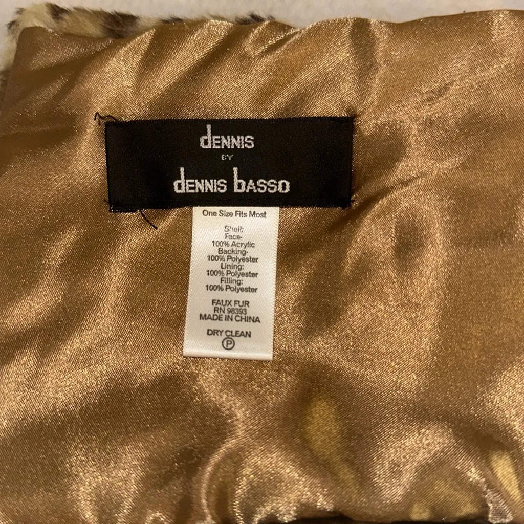 Dennis by Dennis basso leopard print scarf - Image 3