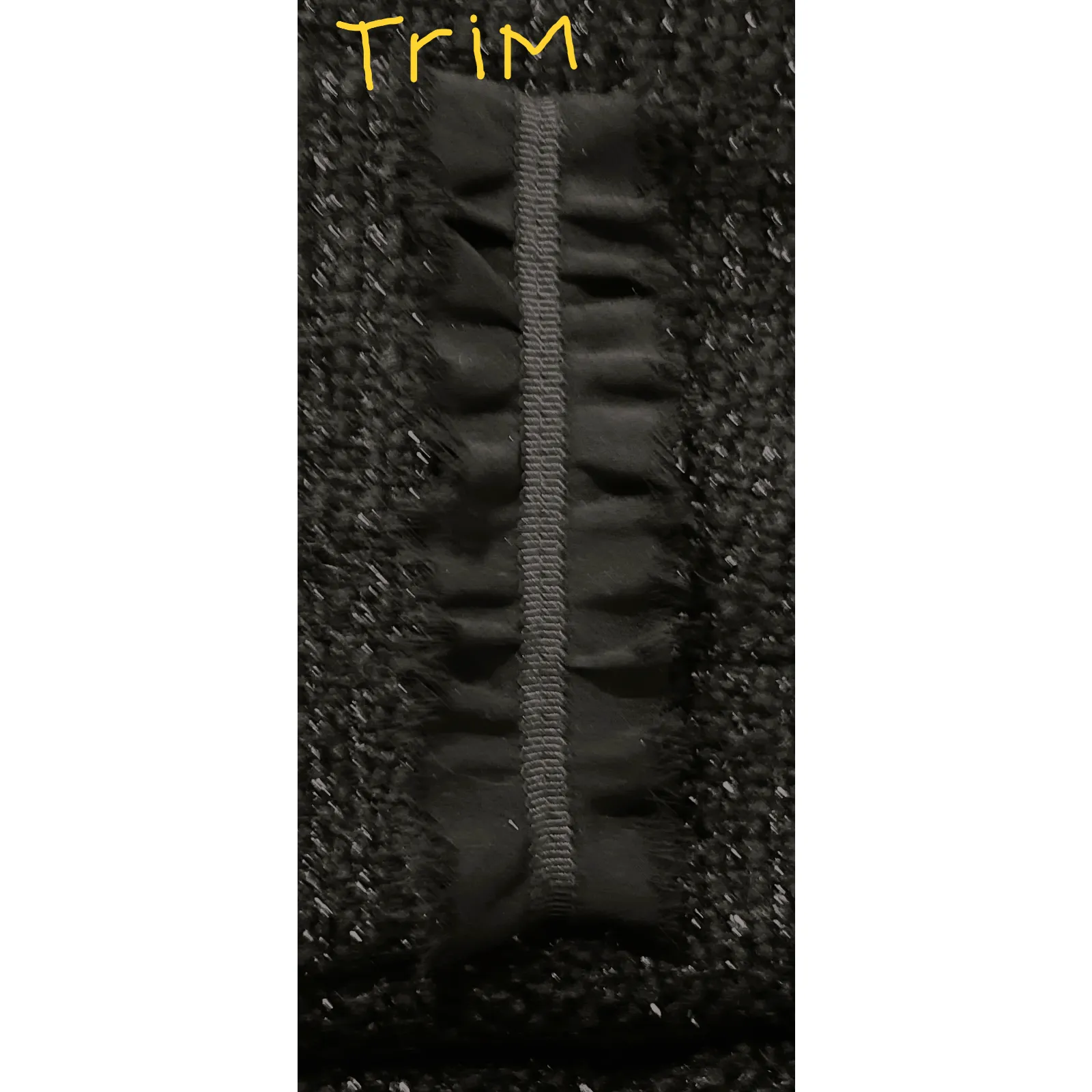 Talbots Grace Fit Sweater Size 10P Black Silver Wool Lined Ruffled Trim NWT - Image 7