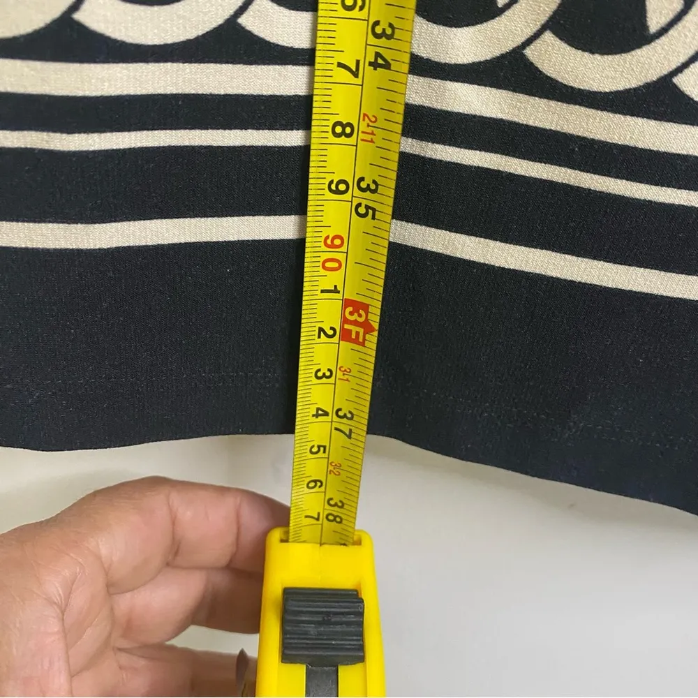 Lucy And Laurel Zebra Animal Print Pencil Dress Black Tan Size 10 - Image 7