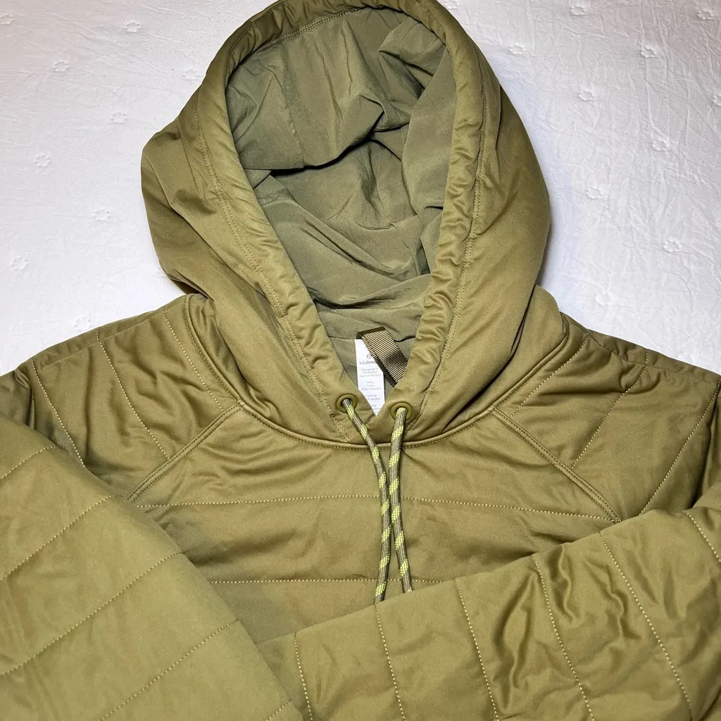 Lululemon Dynamic Sage Green Quilted Hoodie - Image 2