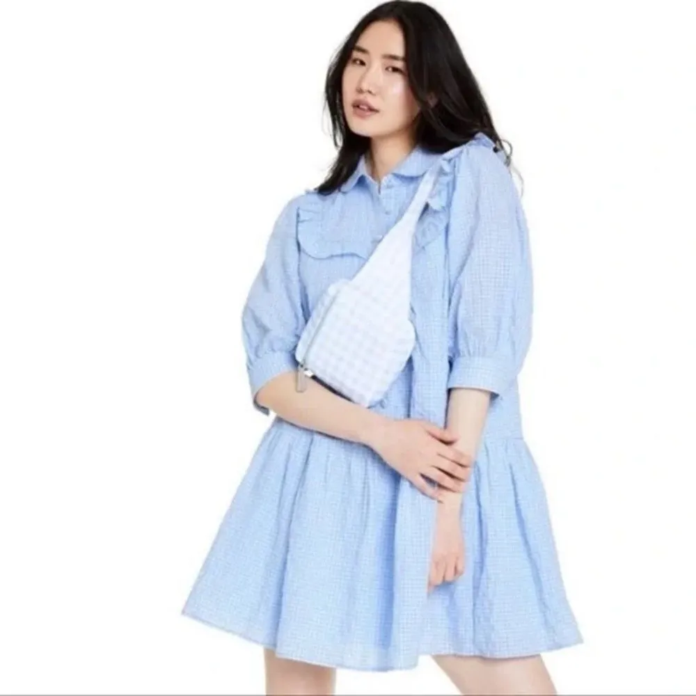 ✨HP✨Women's Gingham 3/4 Sleeve Shirtdress✨ - Image 3