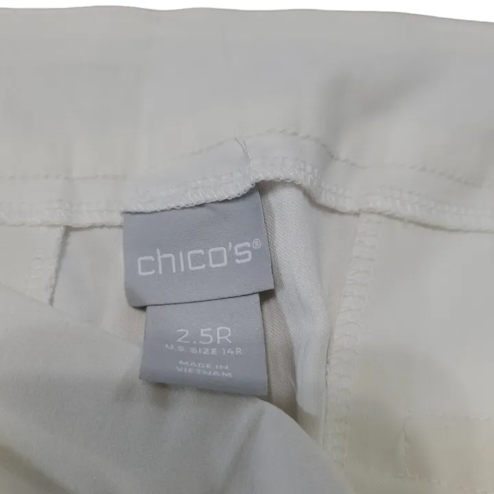 Pants Size 14 W35"xL27" Straight Leg Pants Crop Pants Stretchy Pants EUC Women's - Image 7