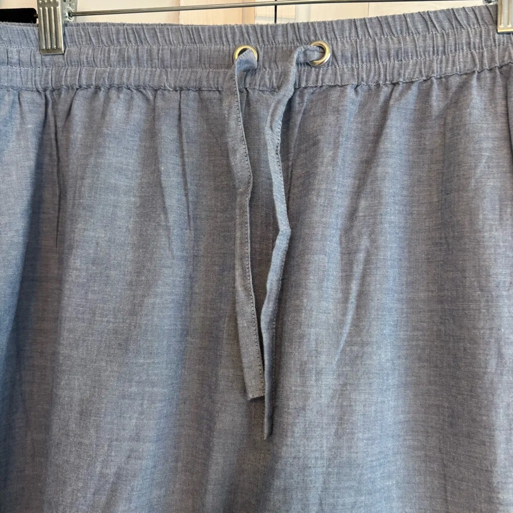 Swimsuits For All Chambray Shorts Size‎ 28 Blue Size undefined - Image 4