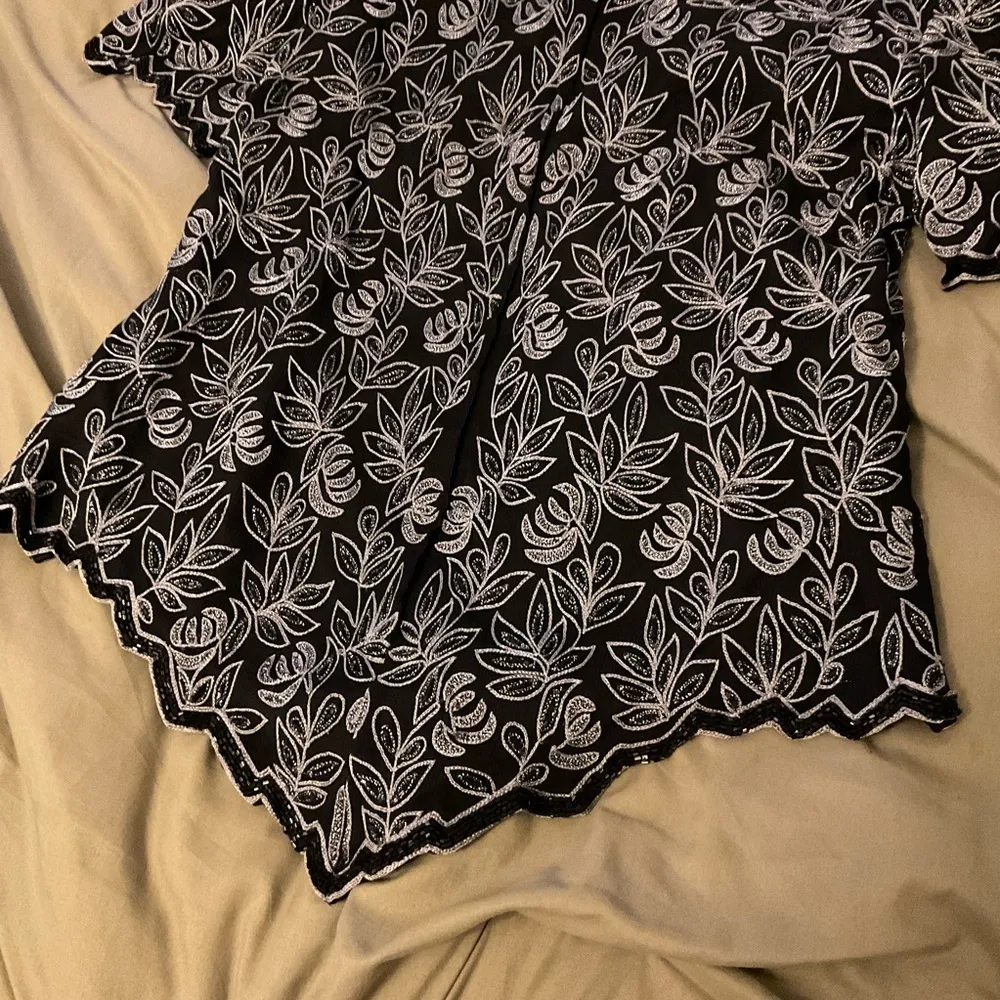 Papell Boutique Evening Silk Beaded Top Blouse - Image 12