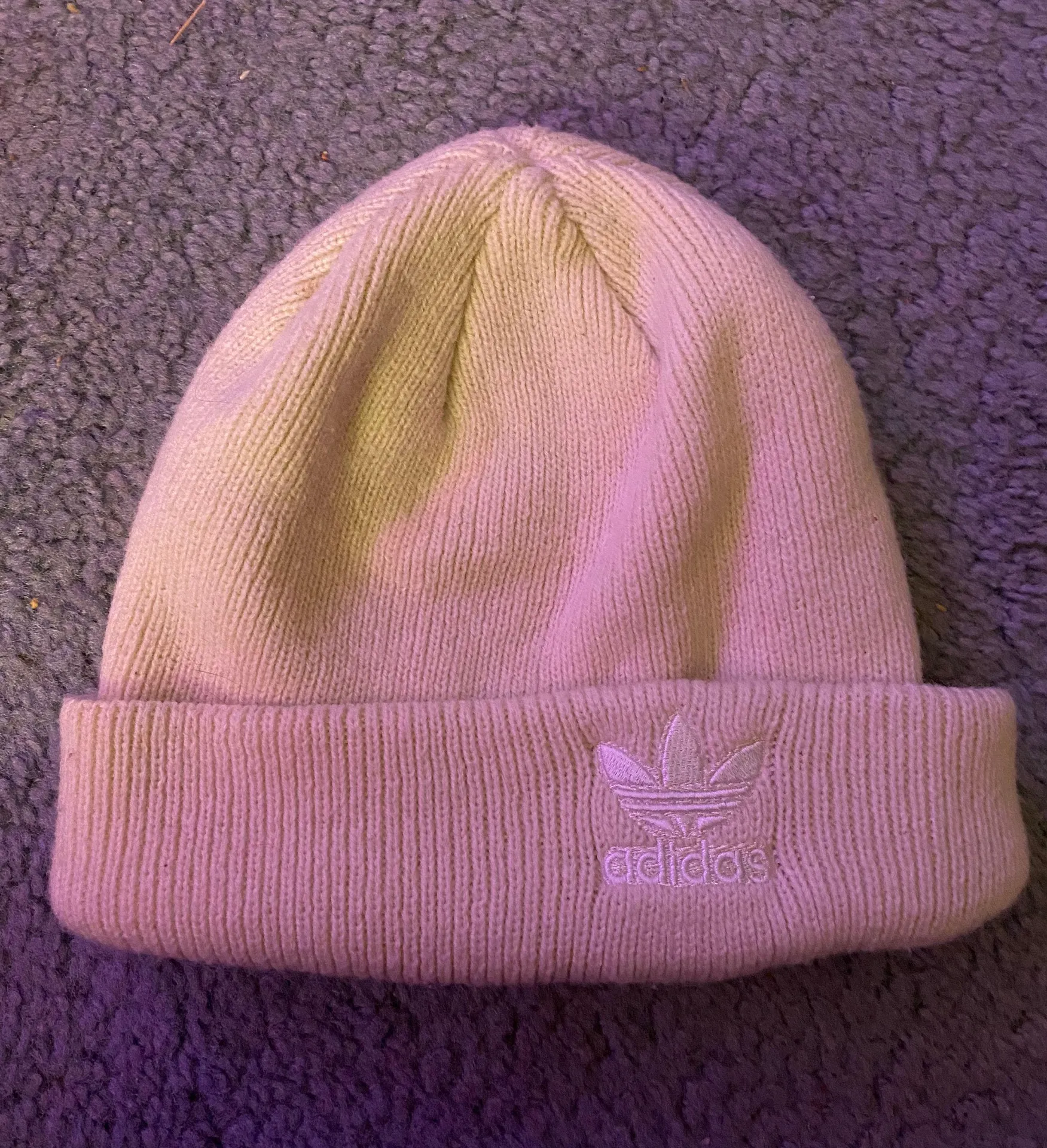 Adidas White  Beanie - Image 2