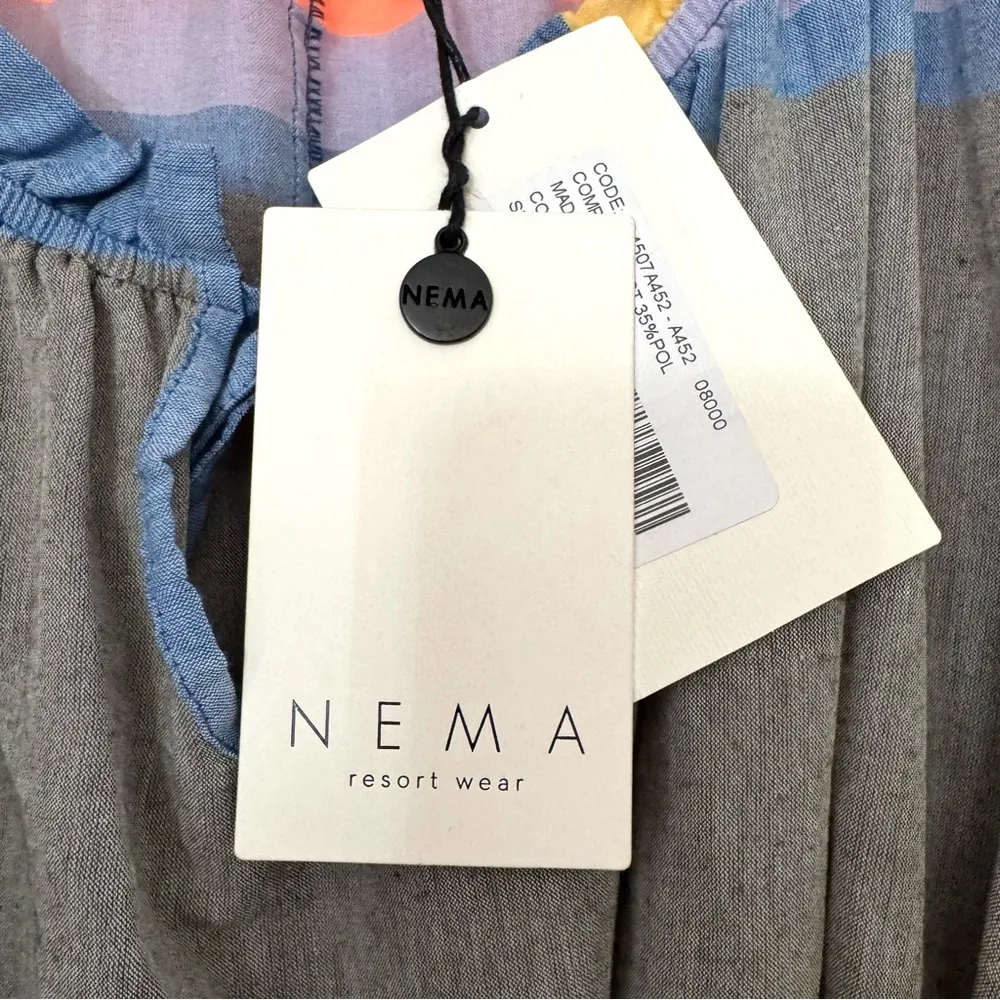 NEMA Marise maxi dress, made in Greece, size L, NWT Blue Size L - Image 9