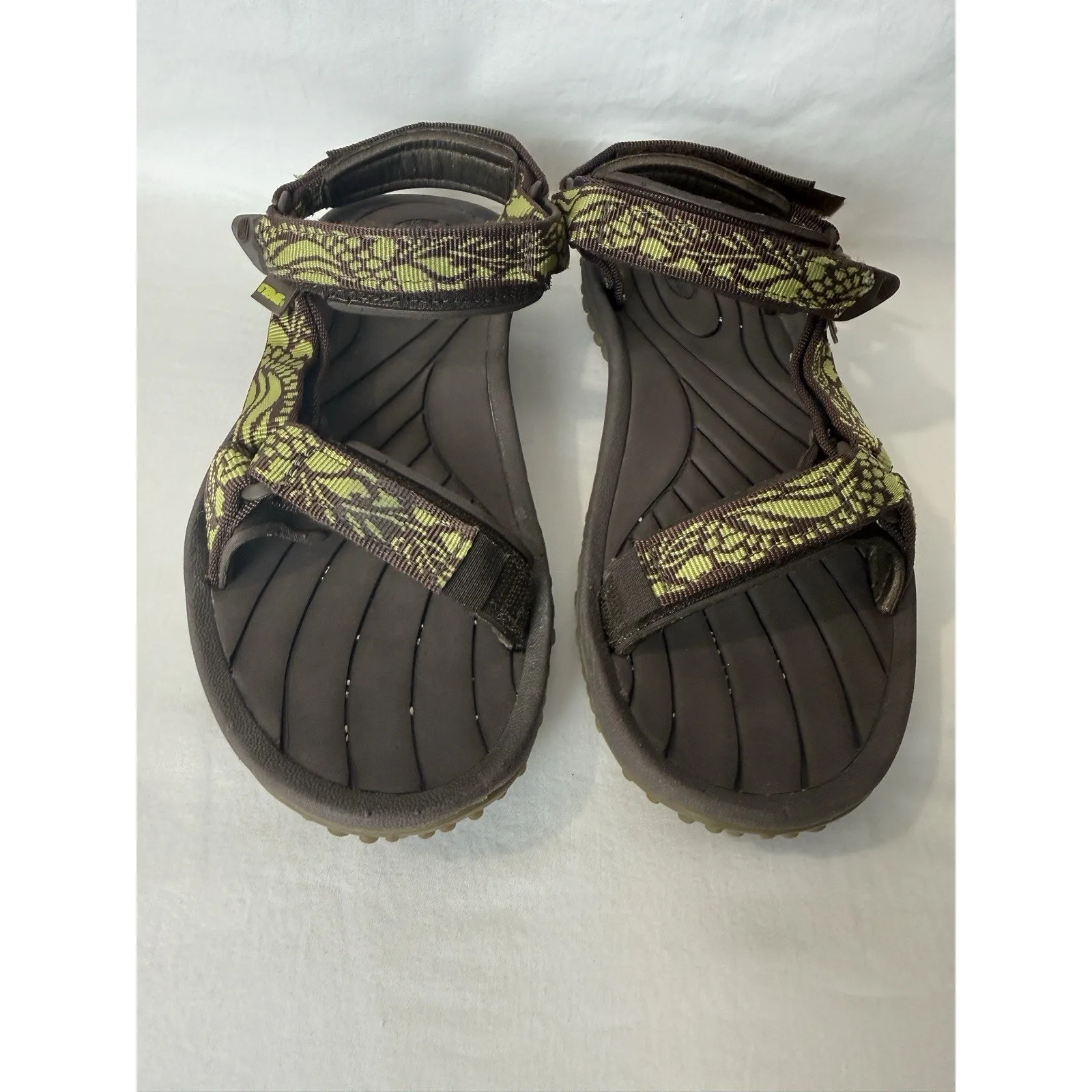 Teva Hiking Sport Water Sandals Women’s Size 7 Brown Hook Loop Strap F3006I - Image 3