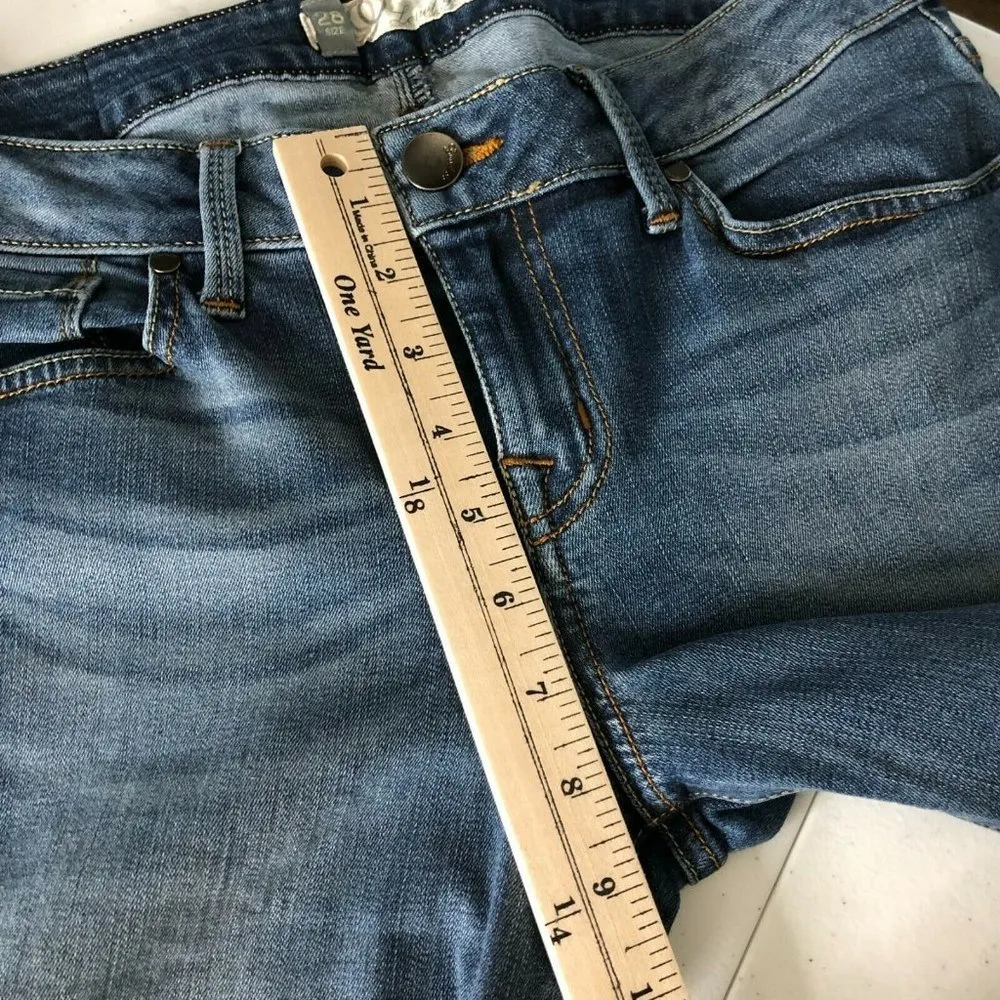 Level 99 Womens Jeans Boot Cut Medium Wash Stretch Size 28 Blue - Image 10