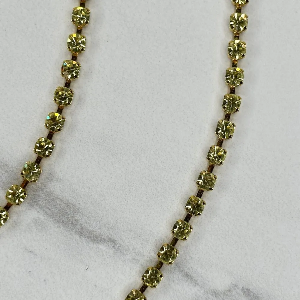 Liz Claiborne Rhinestone Gold Chain Link Belt Small/Medium (S/M) ✨ - Image 4