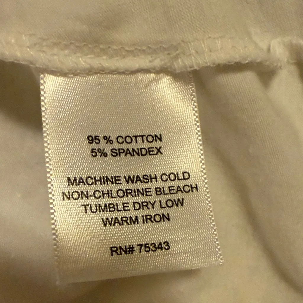 Valerie Bertinelli Off White Long Sleeve Top with Rhinestone Accents - Image 7