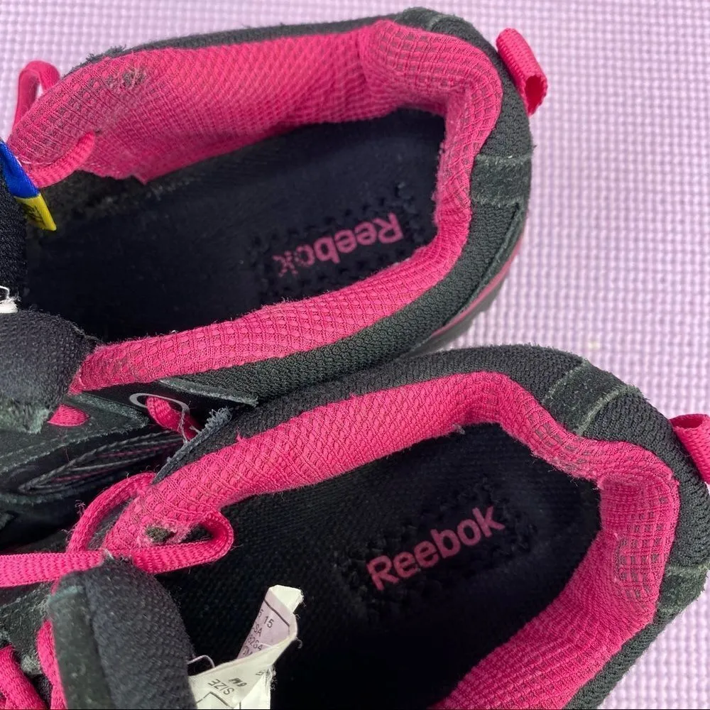 Reebok RB454 Anomar Safety Work Shoes Sneakers Black Pink 6 - Image 9