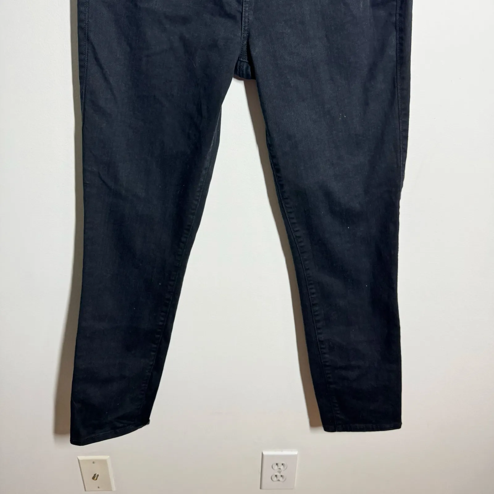 Lilly Pulitzer South Ocean High Waist Skinny Jeans Women Black 8 Stretch Minimal - Image 5