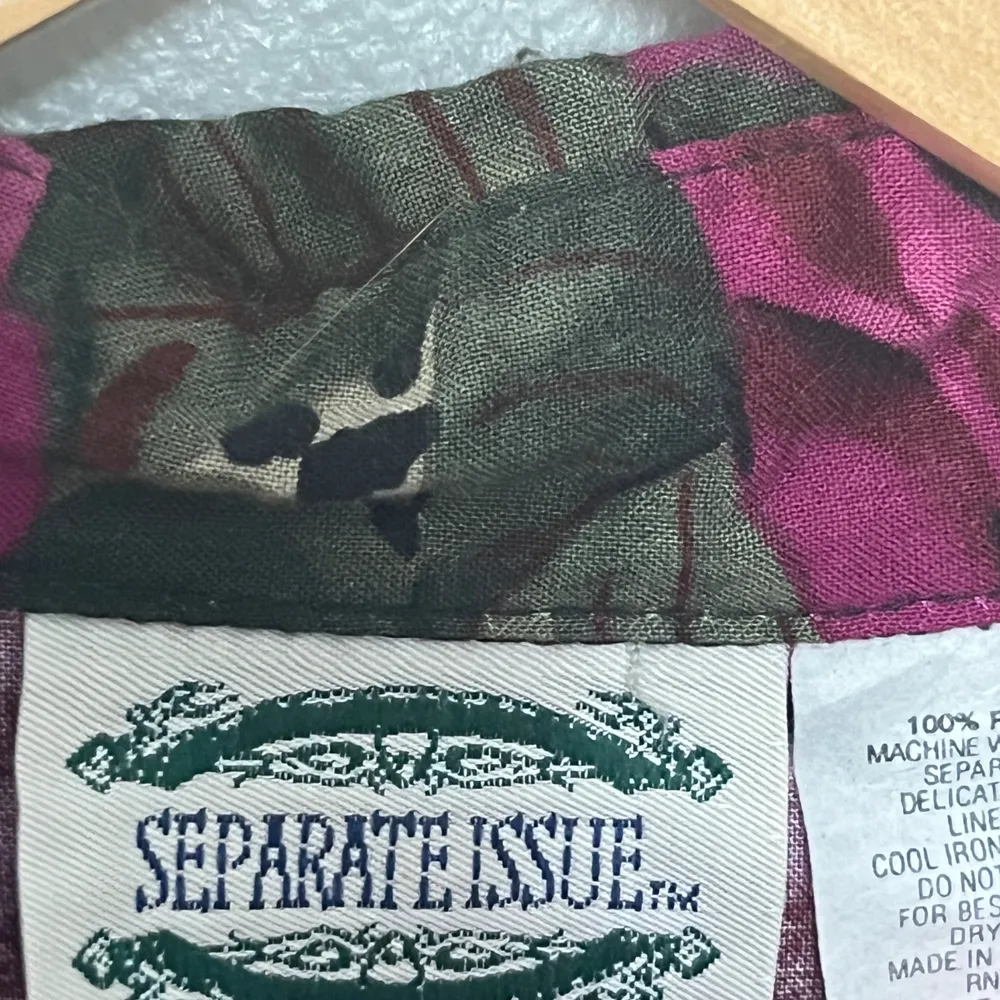 Vintage Separate Issue Floral Leopard Button-Down Shirt ā 80s/90s Bold Print - Image 9