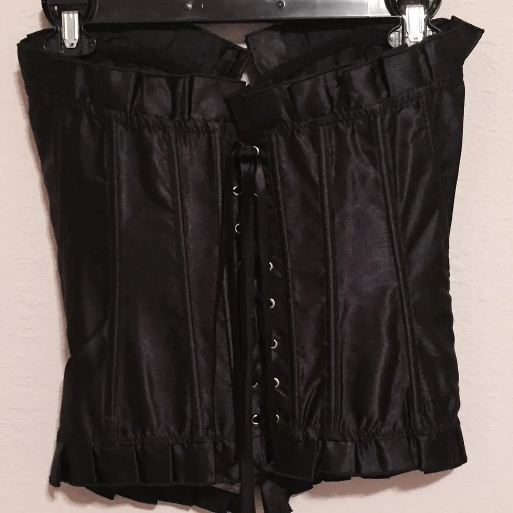 Corset Black Sparkles New Sexy Festival Cosplay Size 2X - Image 15