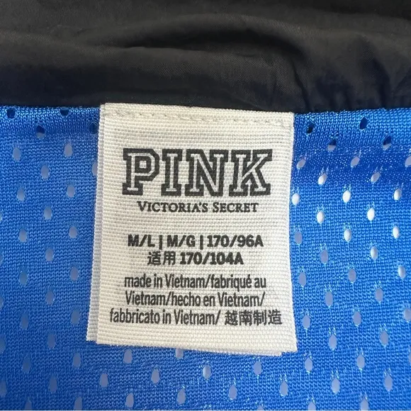 Pink Victoria's Secret Women's‎ Full Zip Bling Anorak Jacket Wind Breaker Medium - Image 12