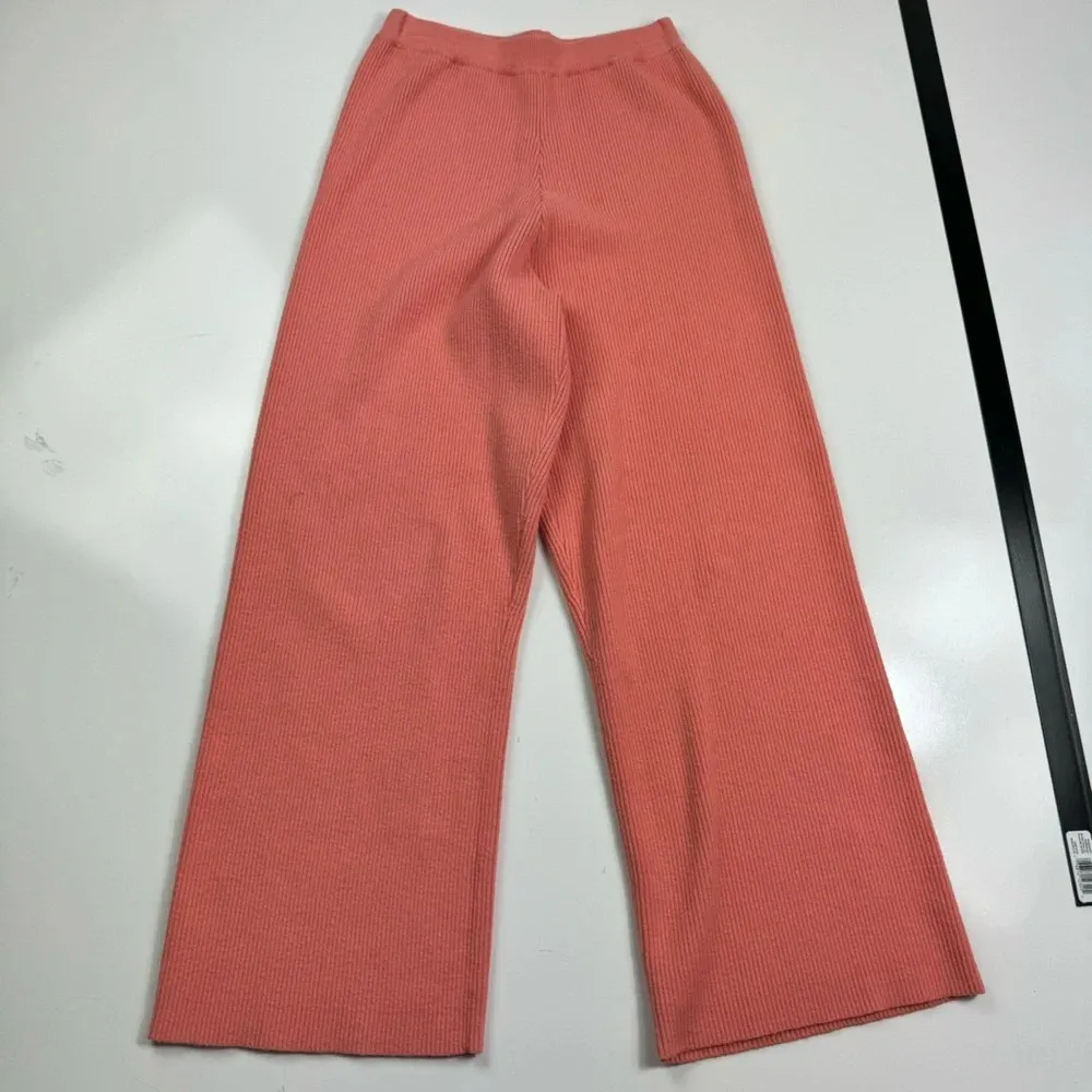 Nasty Gal Ribbed‎ Knit High Waisted Wide Leg Pants Size Small - Image 7