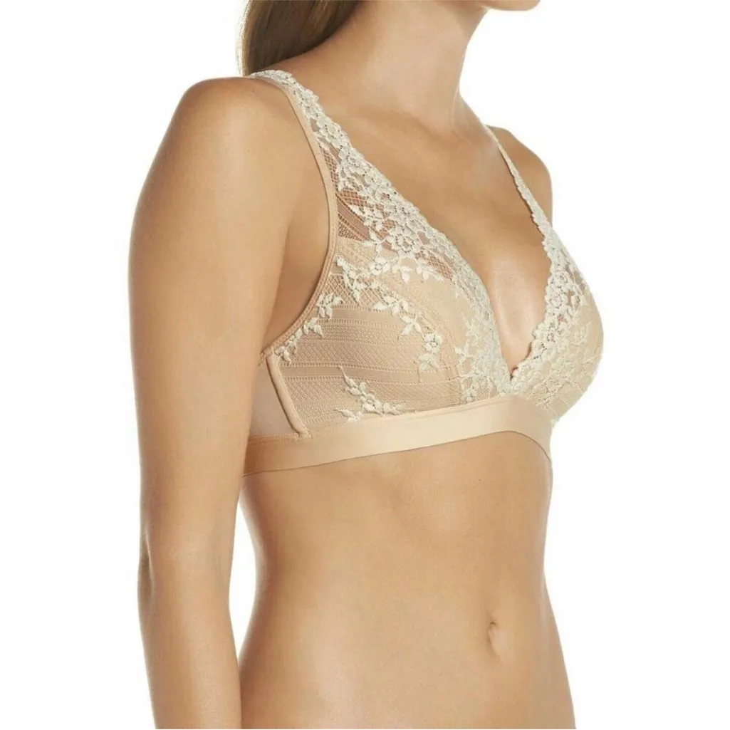 Wacoal Embrace Floral Lace Wirefree Bralette 852191 Size 32 - Image 2