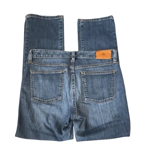 Lauren Ralph Lauren Womens Jeans Size 8 Medium Wash Straight Leg Denim - Image 3