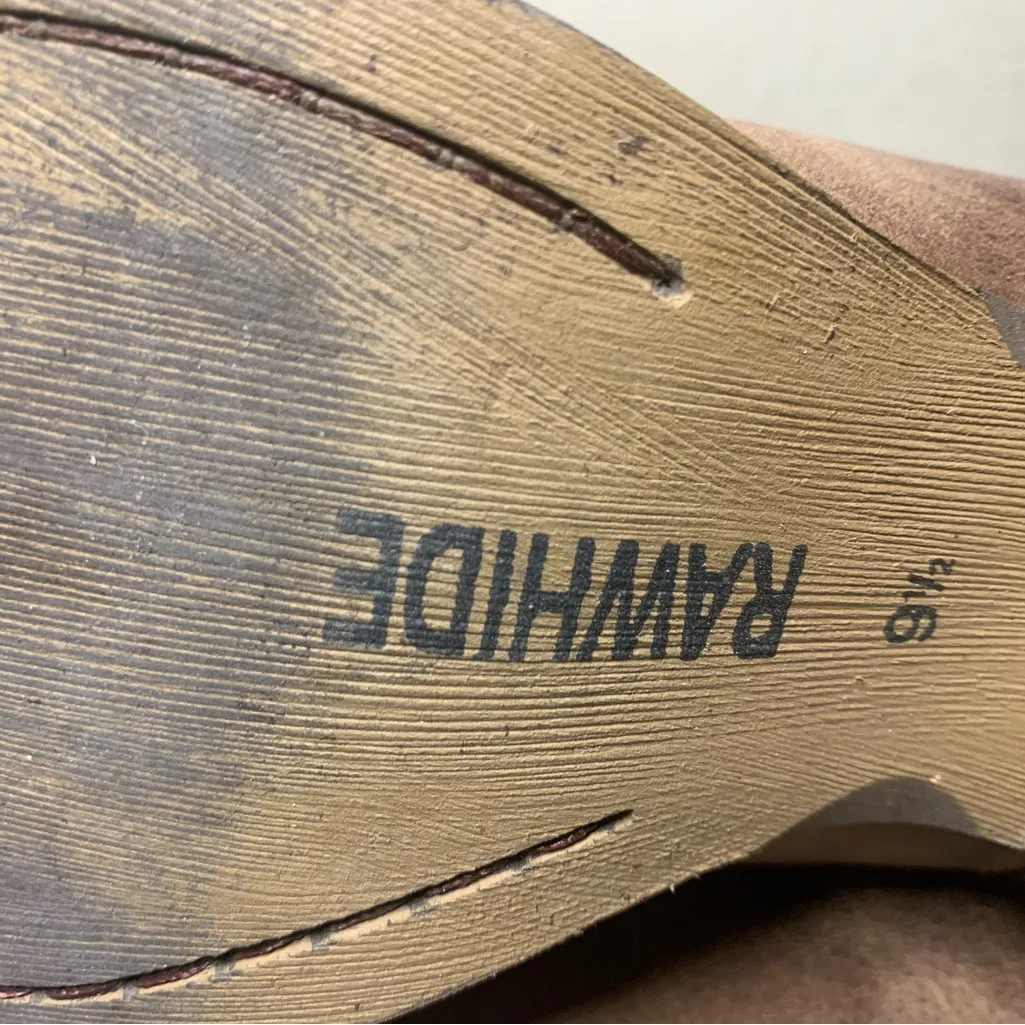 Abilene Boot Company Women Brown Rawhide Leather 9.5 Boots. 2846 - Image 8