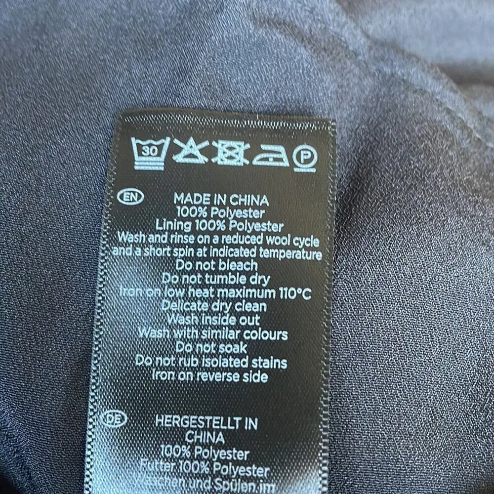 Hobbs Black & Red floral Knife Pleated Midi Skirt Elastic Waist - UK 12/ US 8 - Image 6