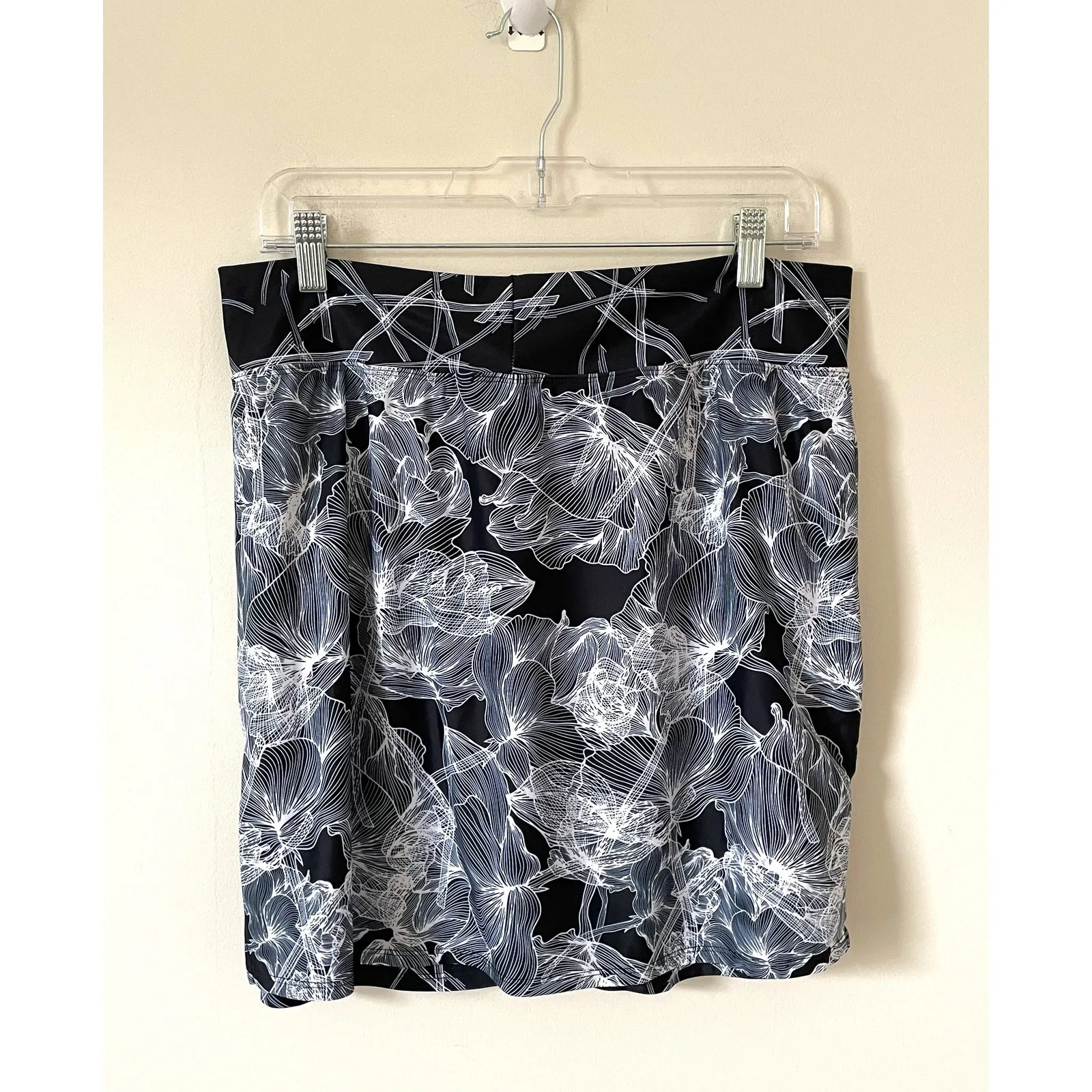 Skort Obsession Golf Fitness Athletic Skirt Skort Black White Size XL NEW - Image 2