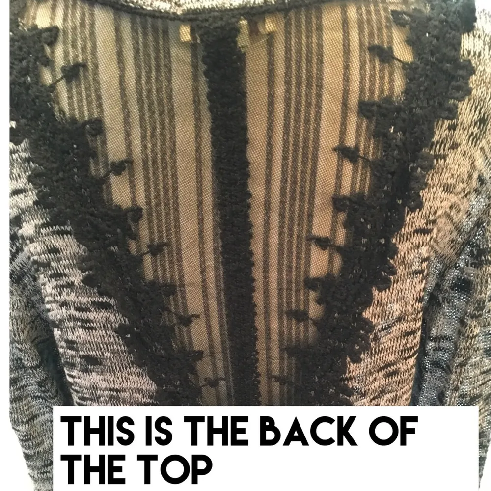 One World Long Sleeve Top Mesh/Knit Back - Image 3