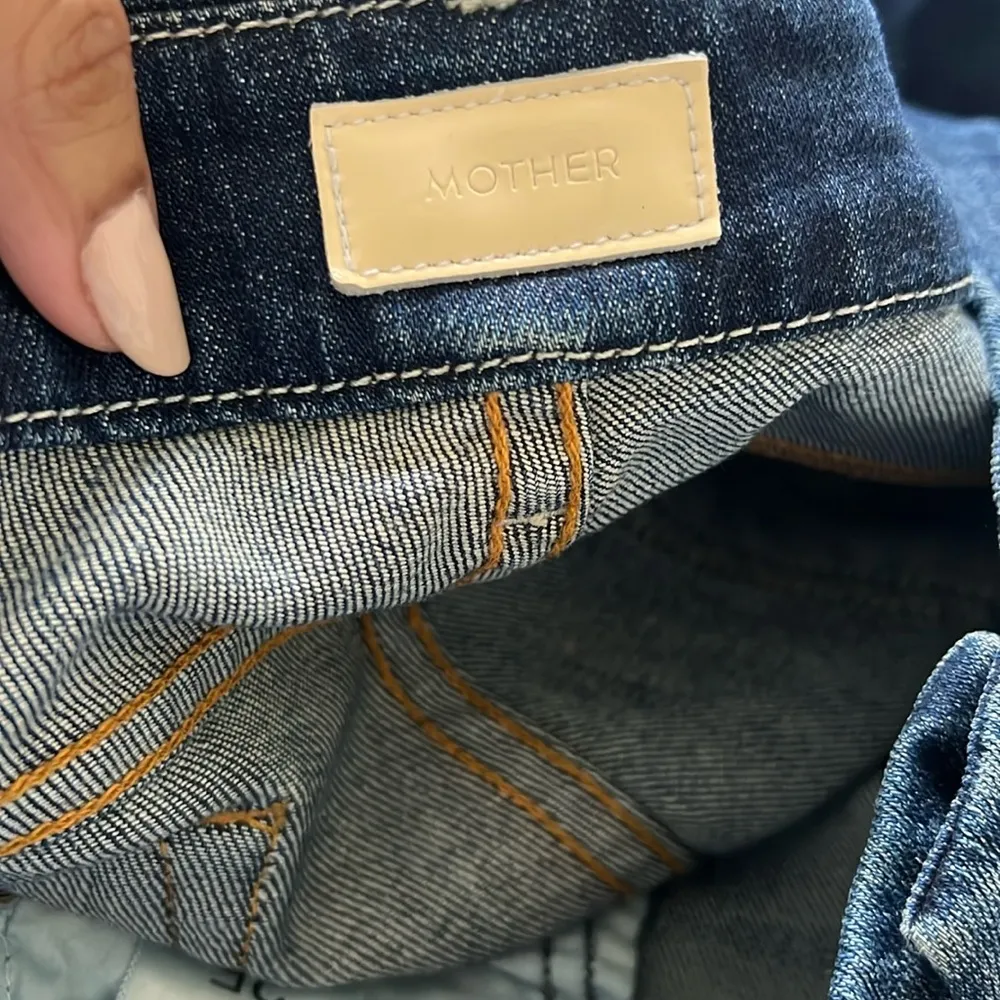 MOTHER The Looker Flowers from the Storm Blue Size 25 - Image 4