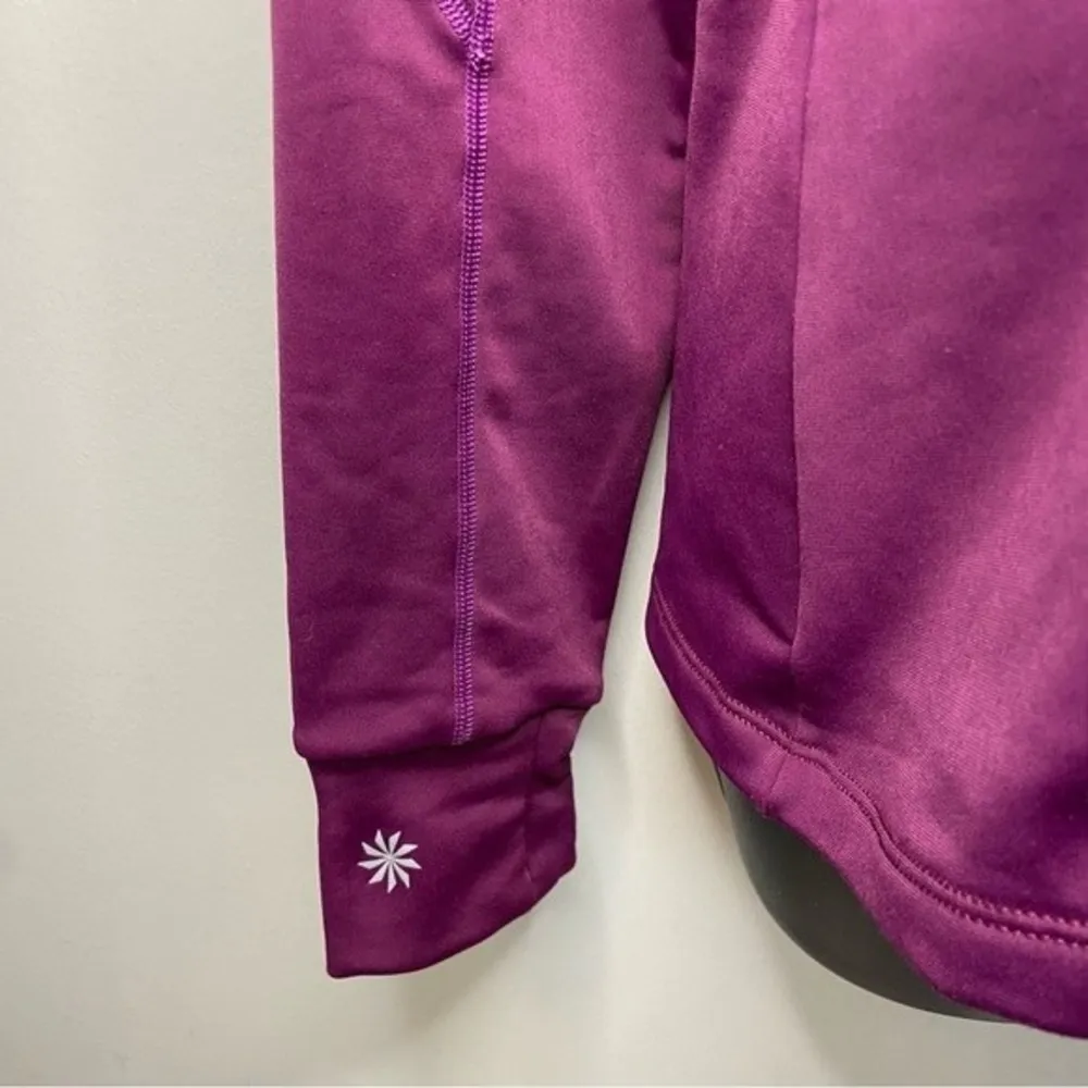Athleta  Purple 1/4 Zip Jacket Sz Medium - Image 3