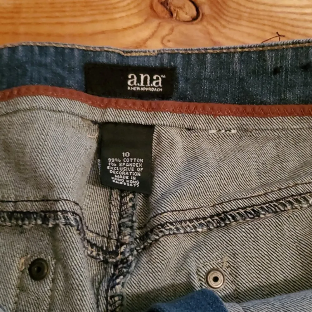 ana Women's Cuffed Denim Bermuda Shorts, Sz 10 - Image 2