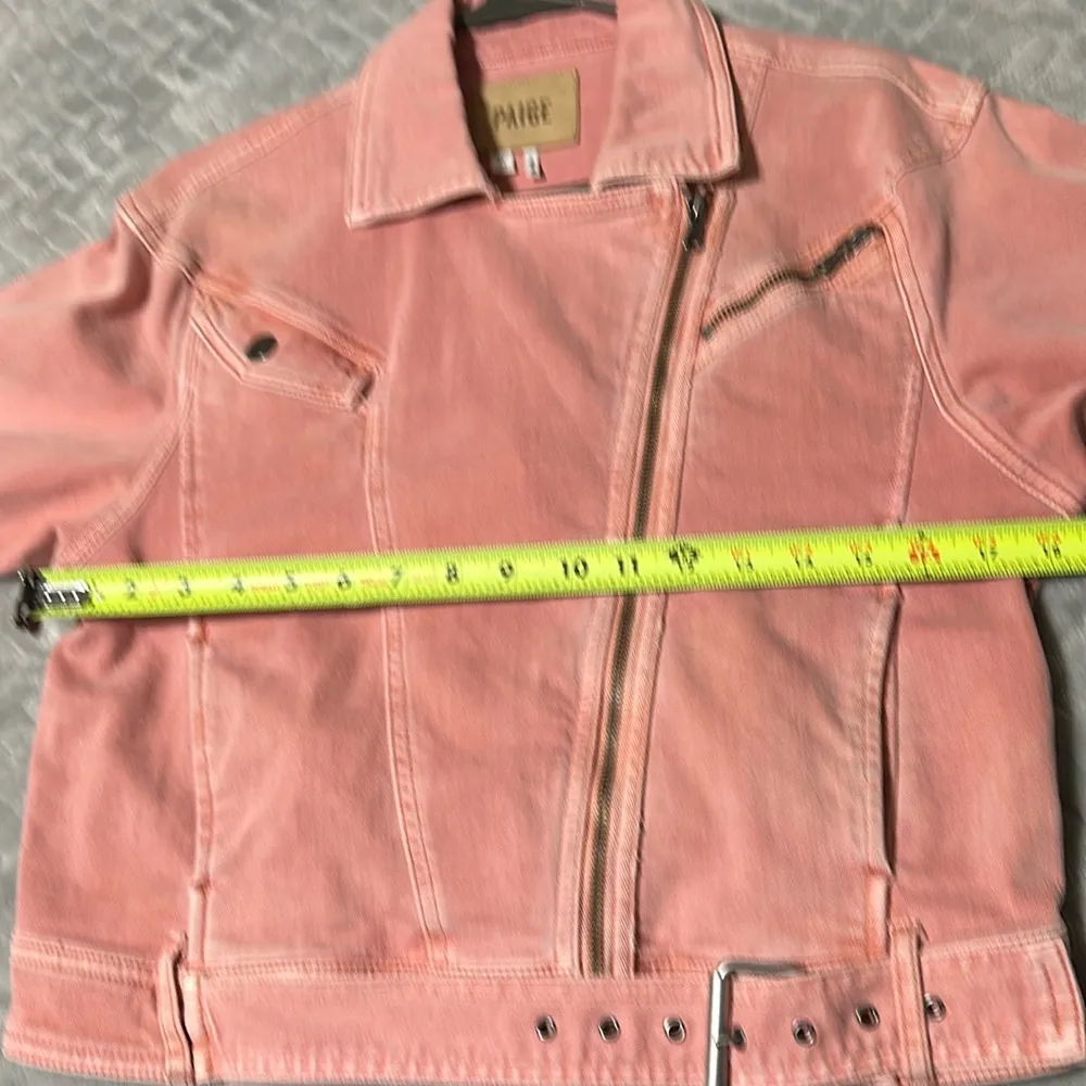 Paige   Dusty Pink Denim Jacket - Image 11