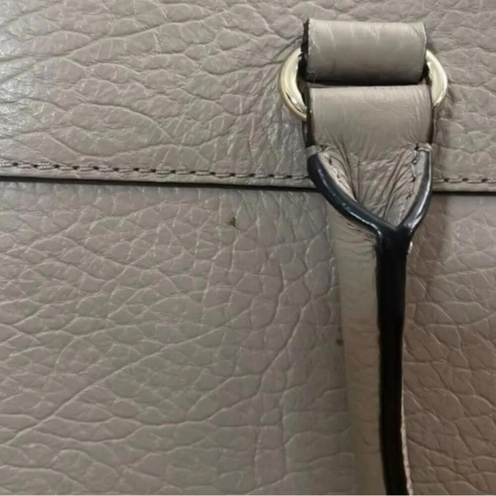 Kate Spade Perri Lane Taupe Warmputty Purse Bag Tote work large organizer - Image 7