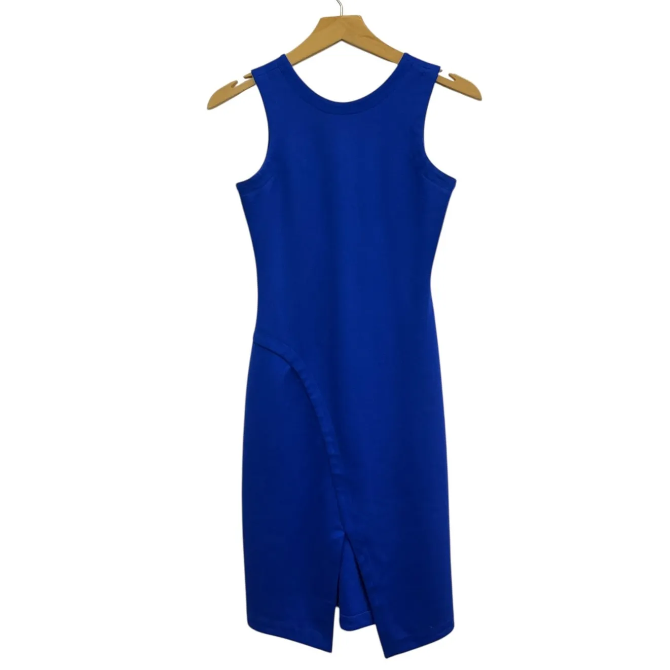 Amanda Uprichard Sleeveless Ponte Sheath Dress in Blue size P/XS - Image 2