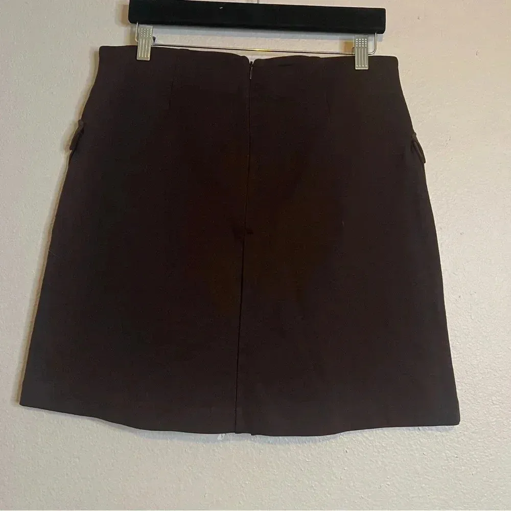 Michael Michael Kors Skirt Womens Size L Brown Classic Casual Career wear Short - Image 2