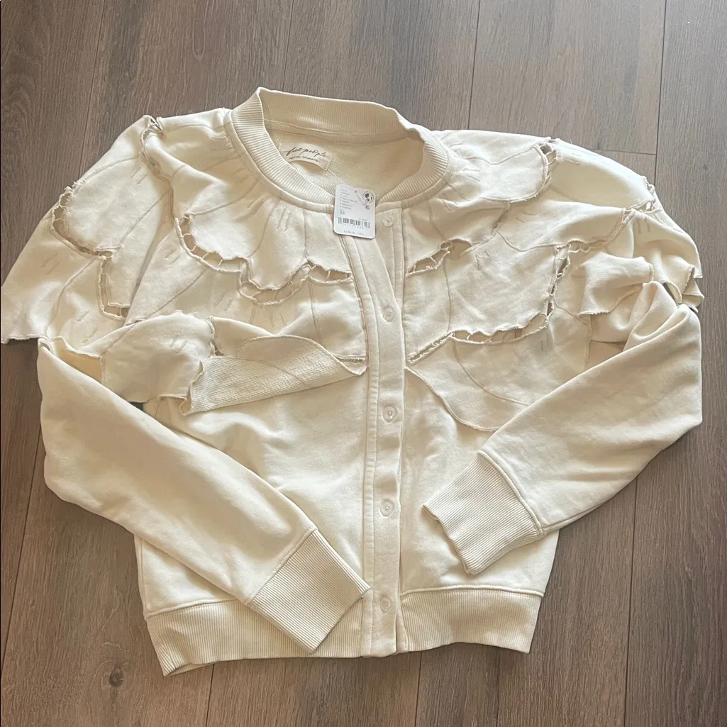 Free People Flutterscape Cardigan Sweatshirt - Image 4