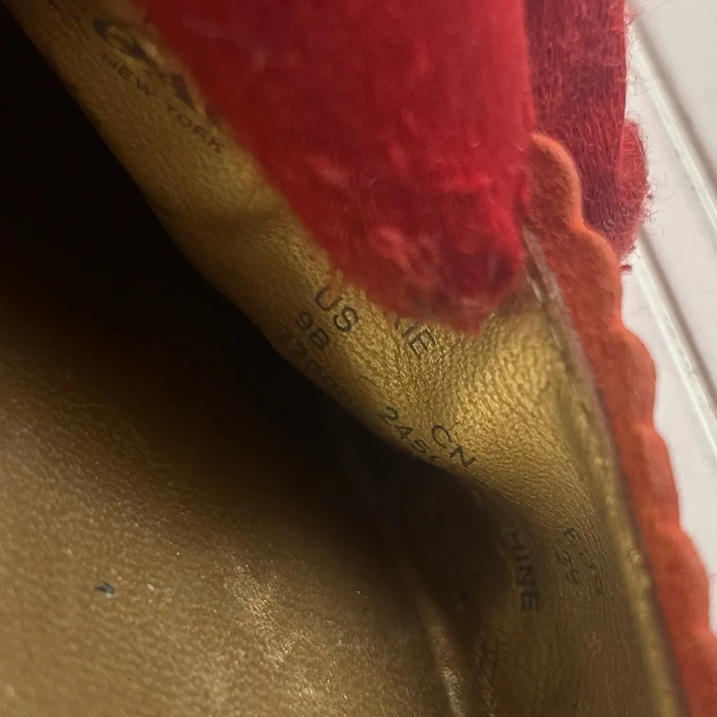 Coach Dorie Ginger Cerise Leather Ballet Flats Women’s Size 9B - Image 5