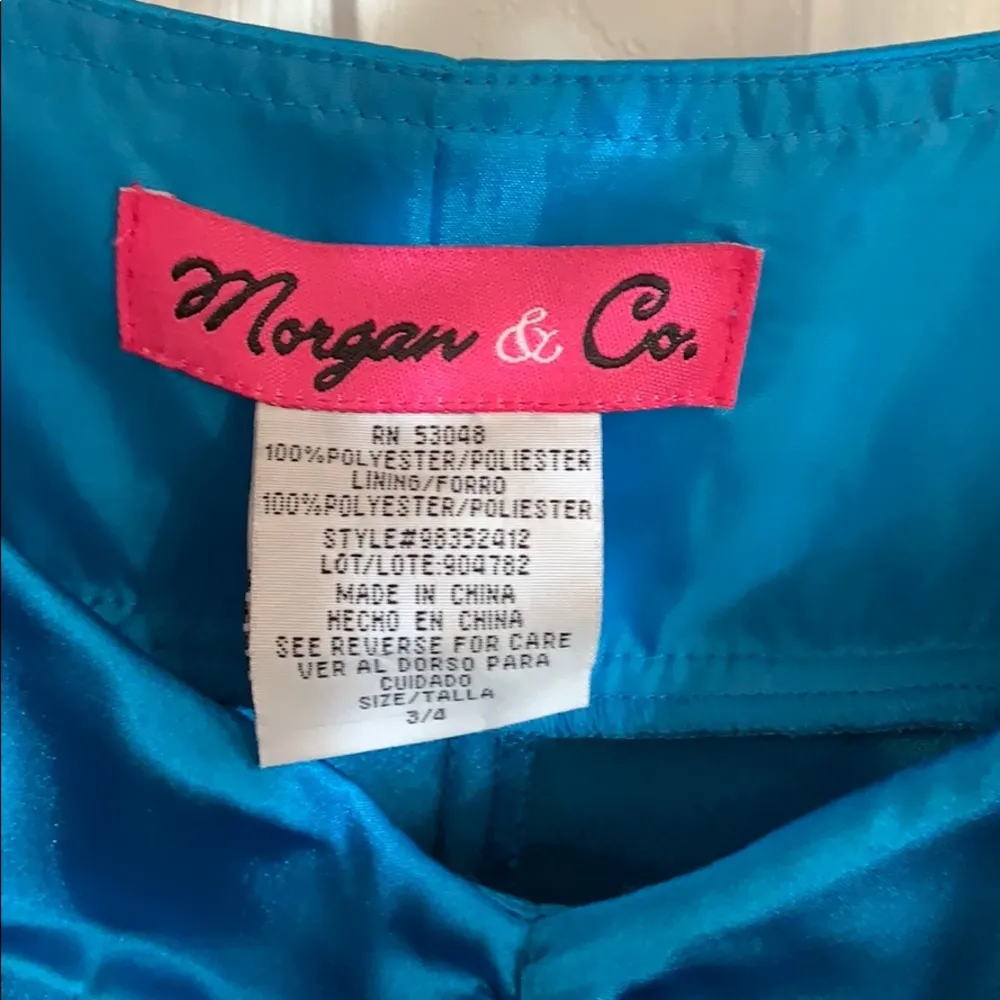 Morgan and Co.✨3 for $25✨Y2K Spaghetti Strap Cocktail Bubble Dress w/ Shall Sz 3 - Image 5