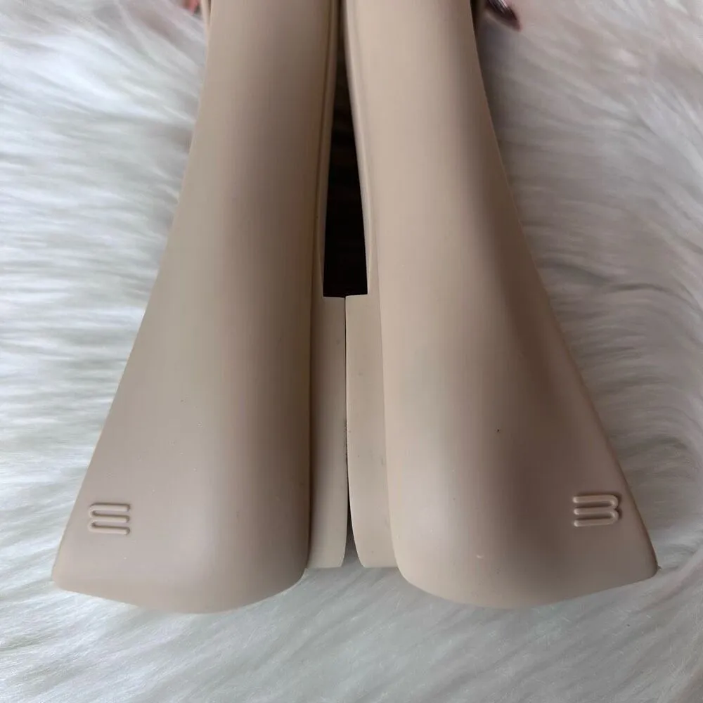 Melissa Women's Doll Rose Gold Butterfly Ballet Flats Nude Size 8 - Image 11