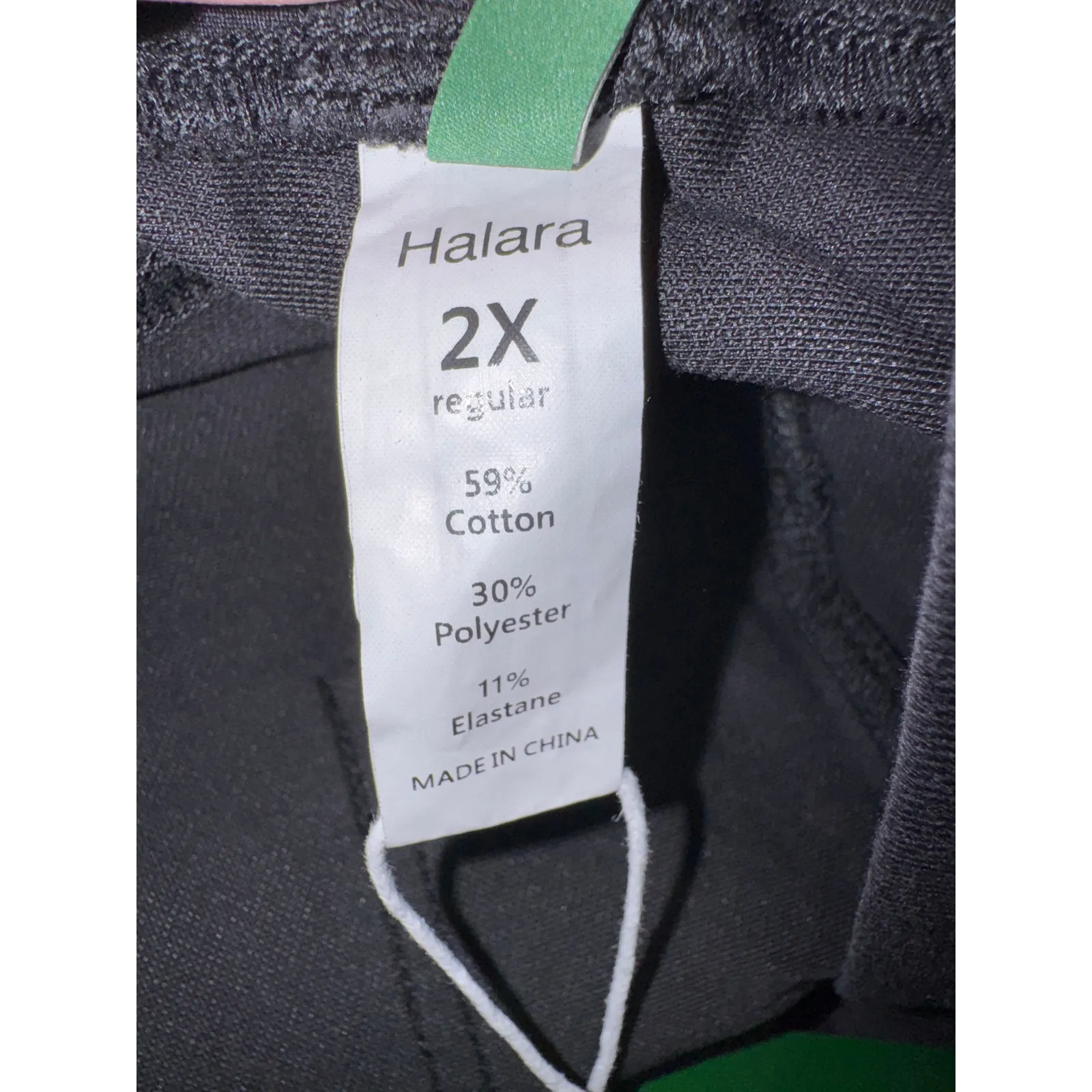 Brand New Halara Women's Size 2X Black High Waisted Denim Wide Leg Pants - Image 8