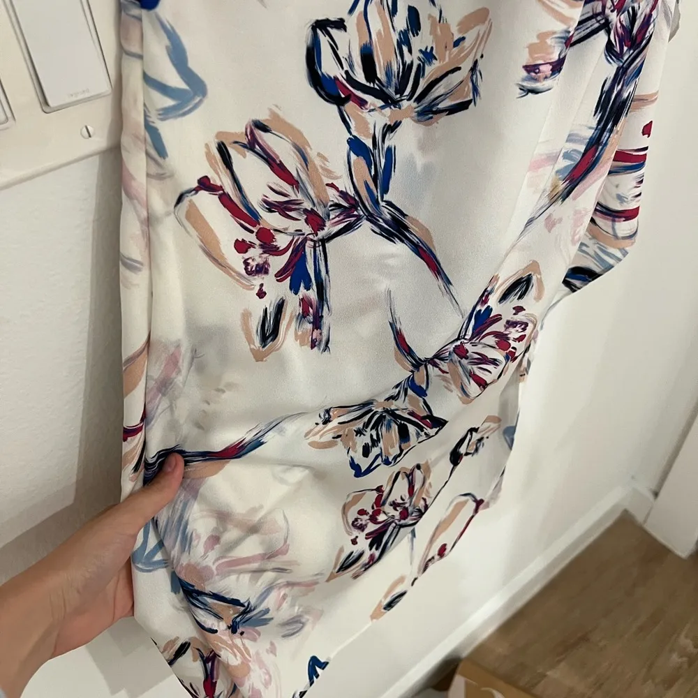 COPY - Paloma Brushstroke Floral One Shoulder Lined Dress Women’s Size 12 - Image 10