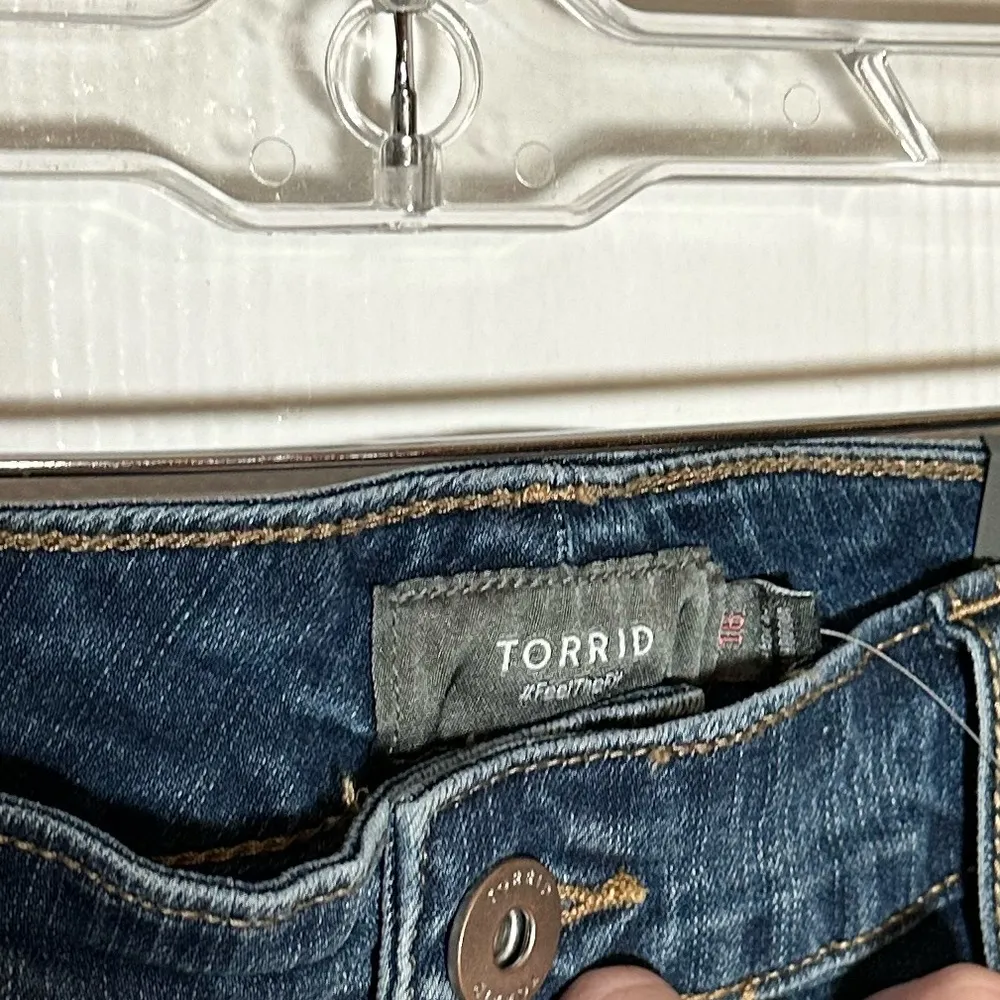 Torrid Denim Cut-Offs with Utility Pockets - Image 2