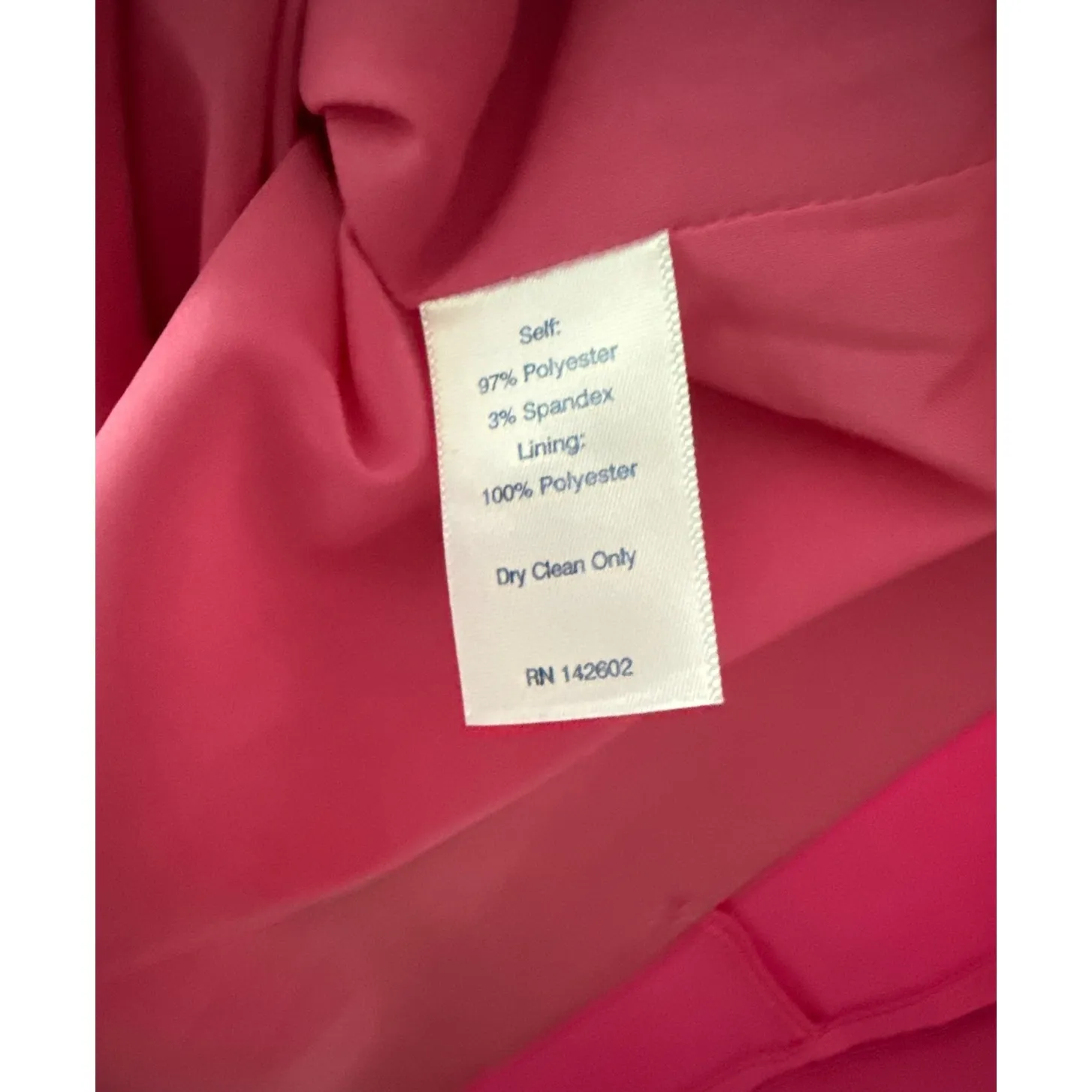 Sail To Sable Hot Pink Cowlneck Button Back Barbie Core Mini Dress Size Medium - Image 10