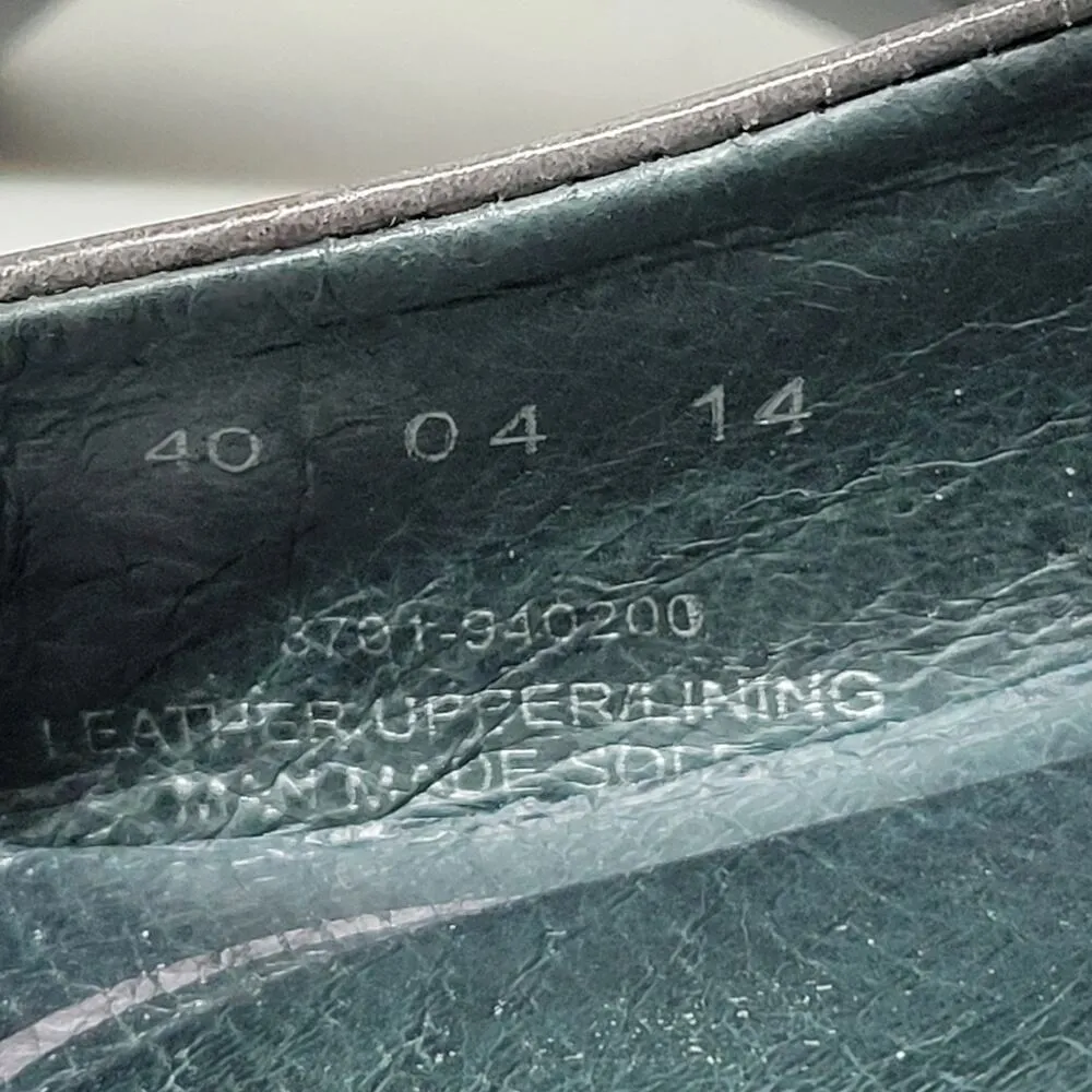 Dansko Bess Mary Jane Pumps Womens 40/9.5 Grey Kidskin Leather Comfort Heels - Image 13