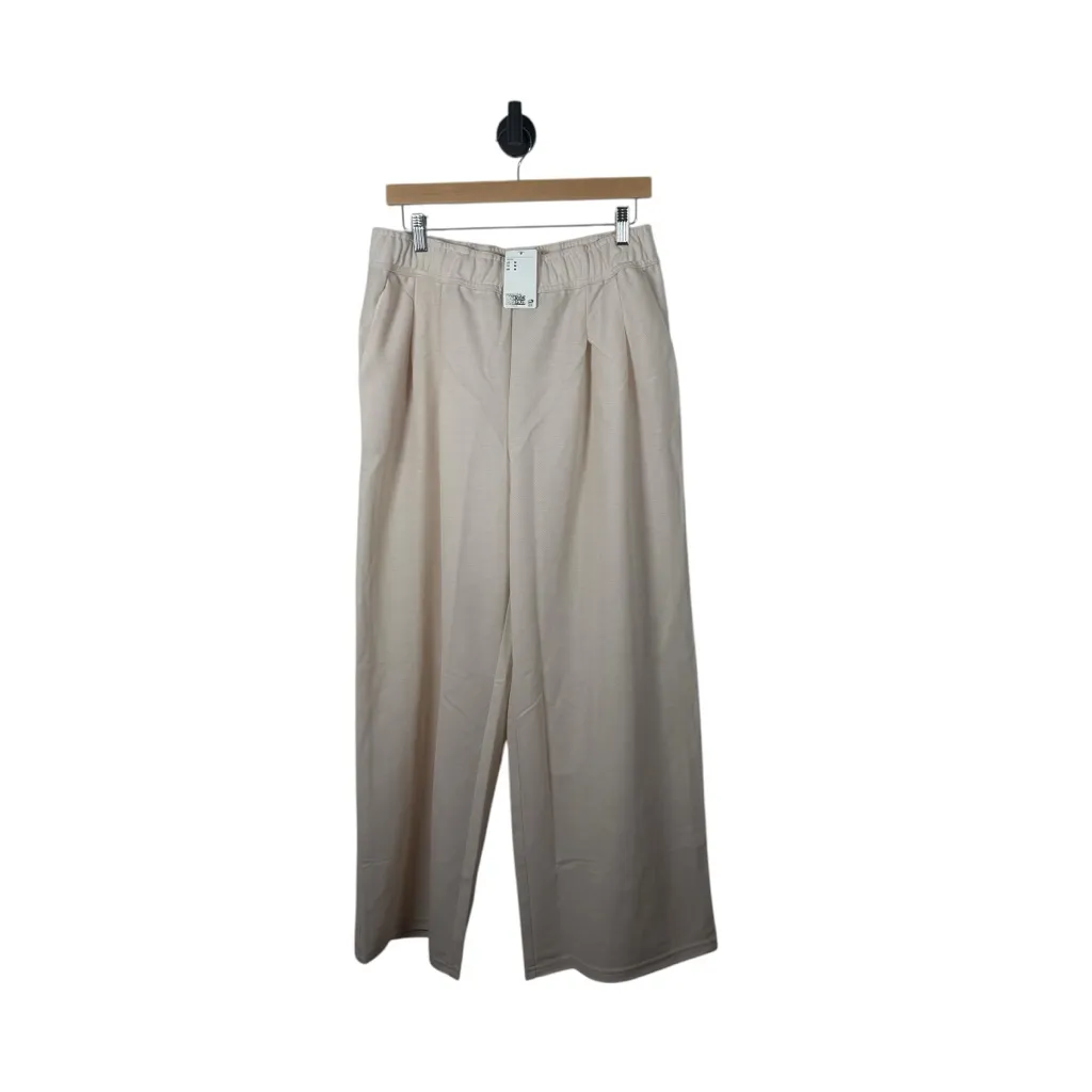 NWT H&M Pull-On Wide Leg Pants in Cream Size M - Image 5
