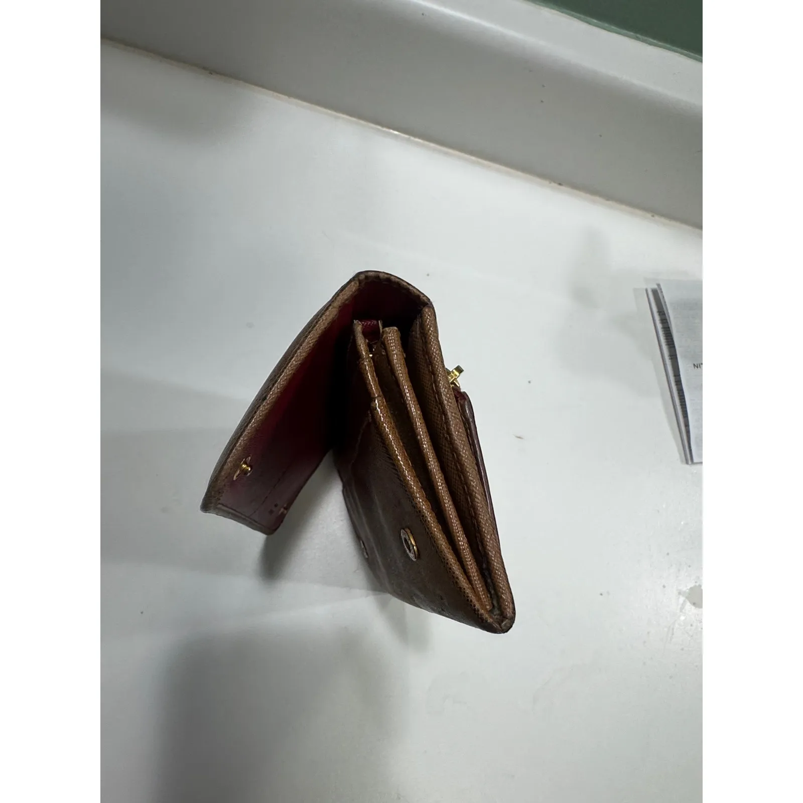 Prada Brown Leather wallet - Image 4