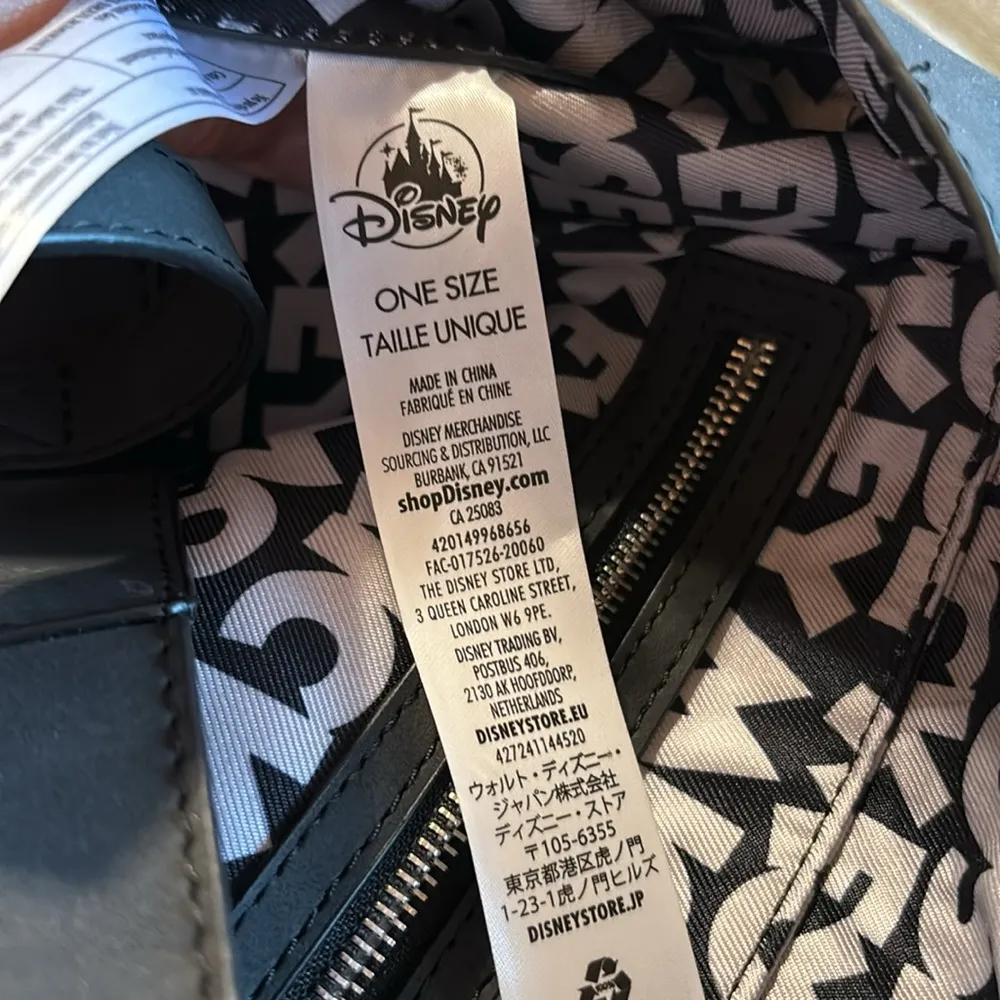 Disney Store Large Faux Leather Mickey Mouse Tote Shoulder Bag, Black - Image 4