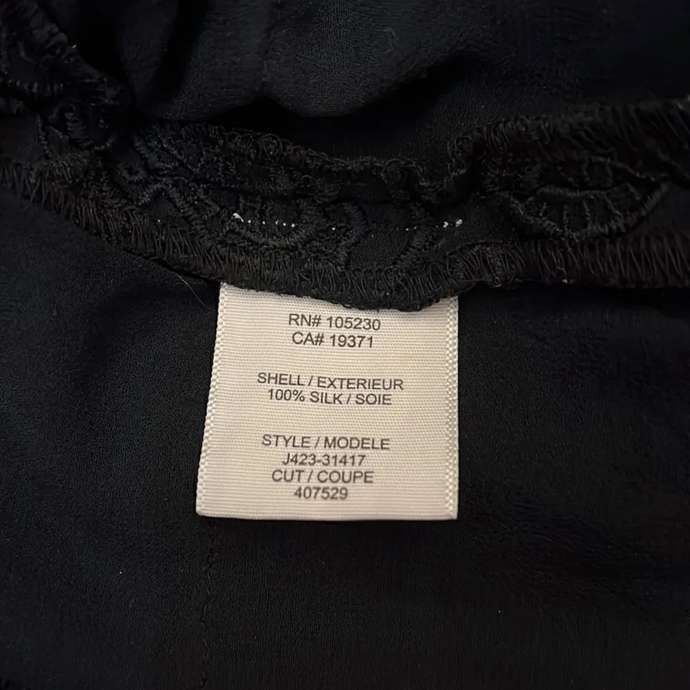 joie white & black tiered eyelet dress M - Image 8