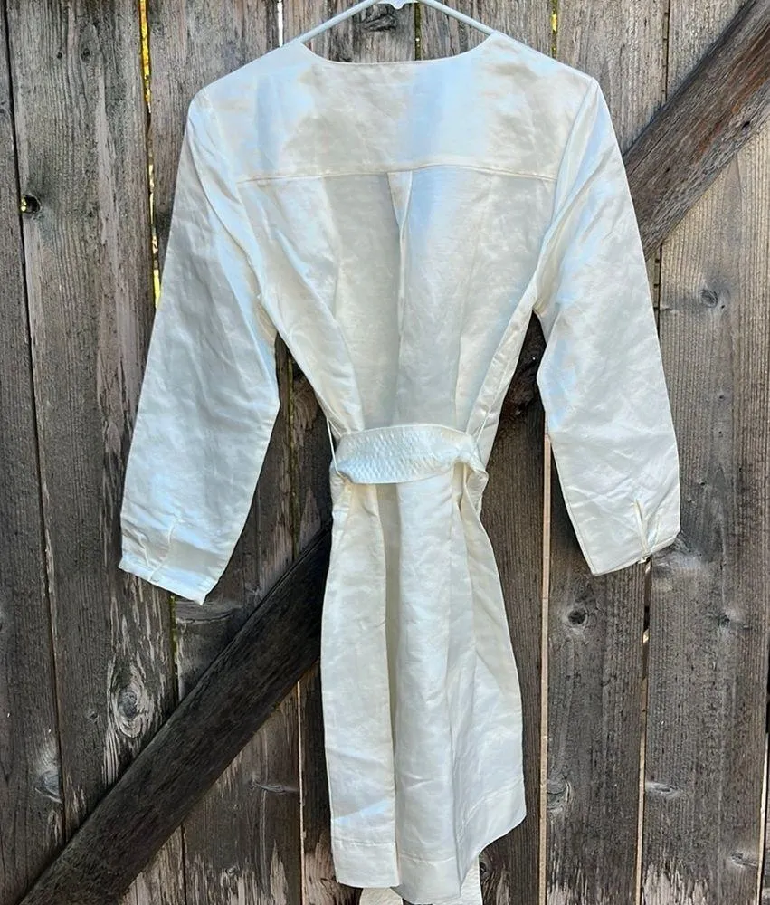 NWT J. Crew Linen Blend V Neck Dress - Image 9