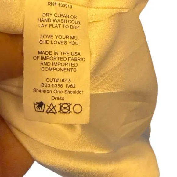 Show Me Your MuMu Weddings Shannon White One Shoulder Dress nwt - Image 12