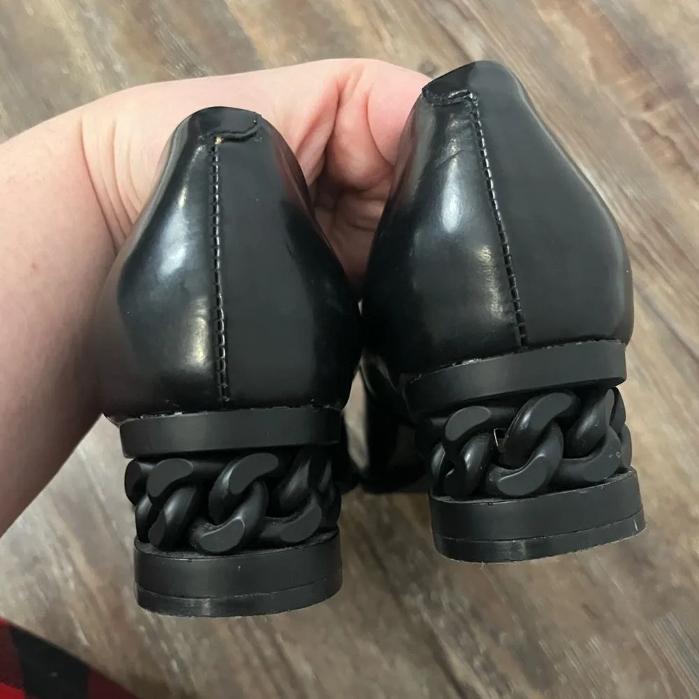 Jeffrey Campbell Leather Black Boots Size 9 - Image 5