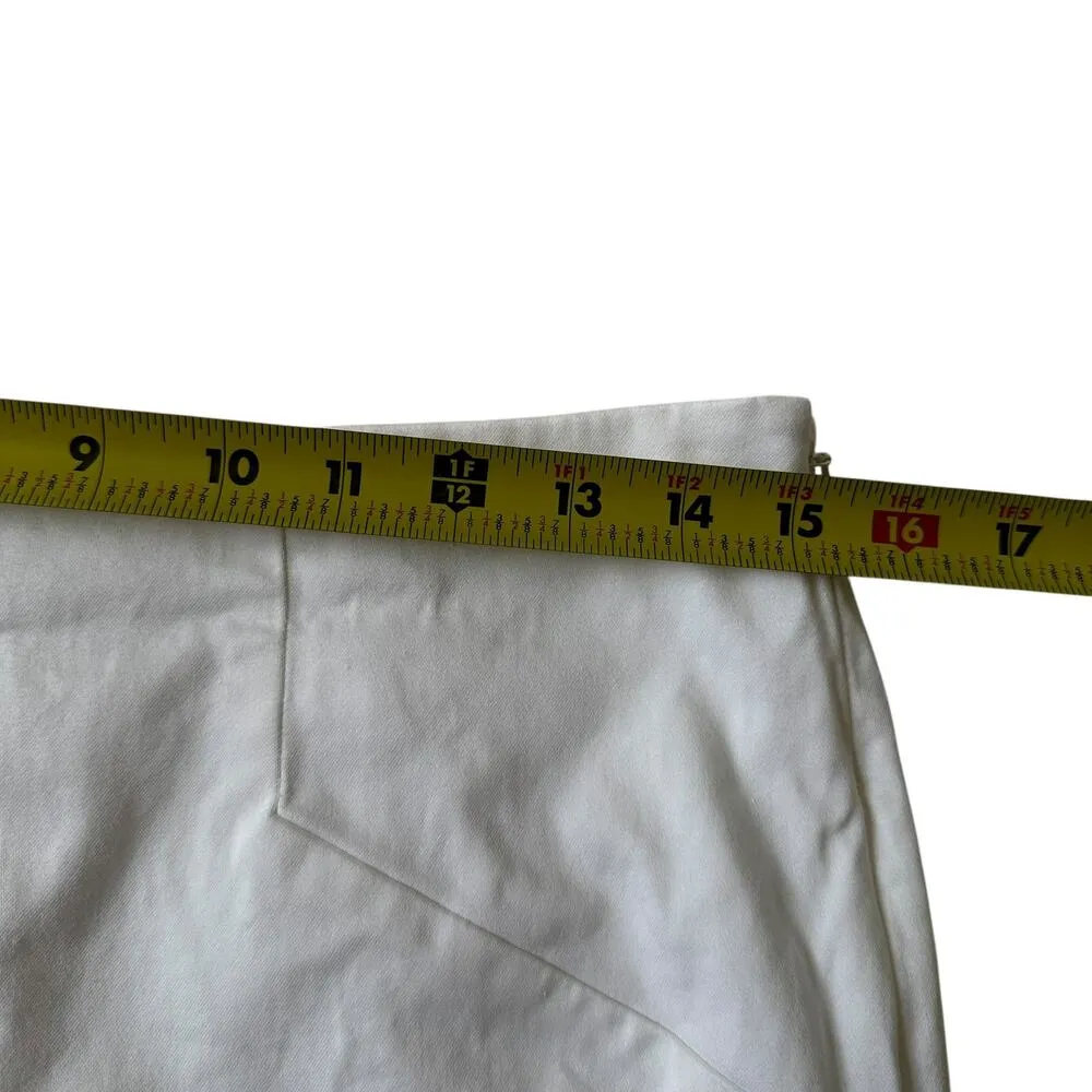 The Limited White Lined Mid Rise Pencil Skirt Women Size 6 | 71-6 - Image 5